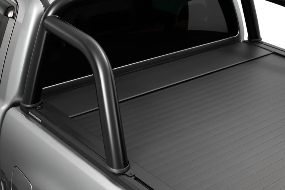 Underside view of EGR Sports Bar Adapter Kit on Ford Ranger PX, highlighting mounting points and brake light compatibility