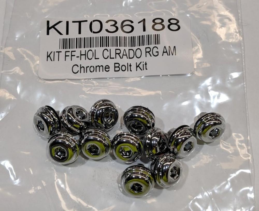 EGR Holden Colorado RG fender flare mounting clips kit, showing replacement plastic clips for secure flare attachment