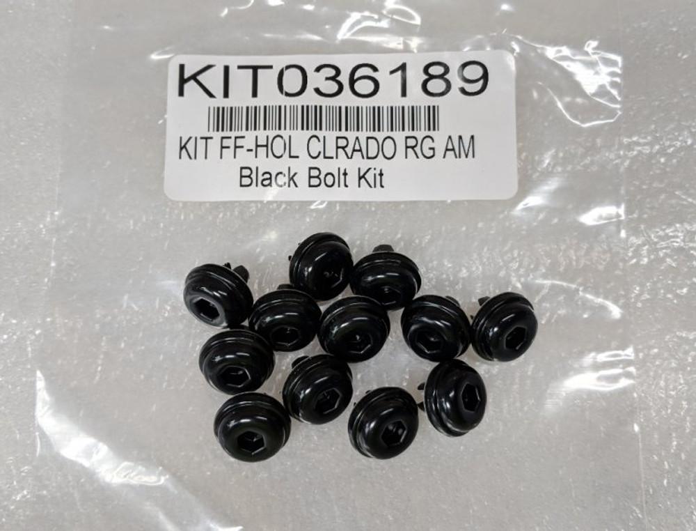 Holden Colorado RG EGR fender flare bolt kit, showing replacement mounting bolts required for proper flare installation