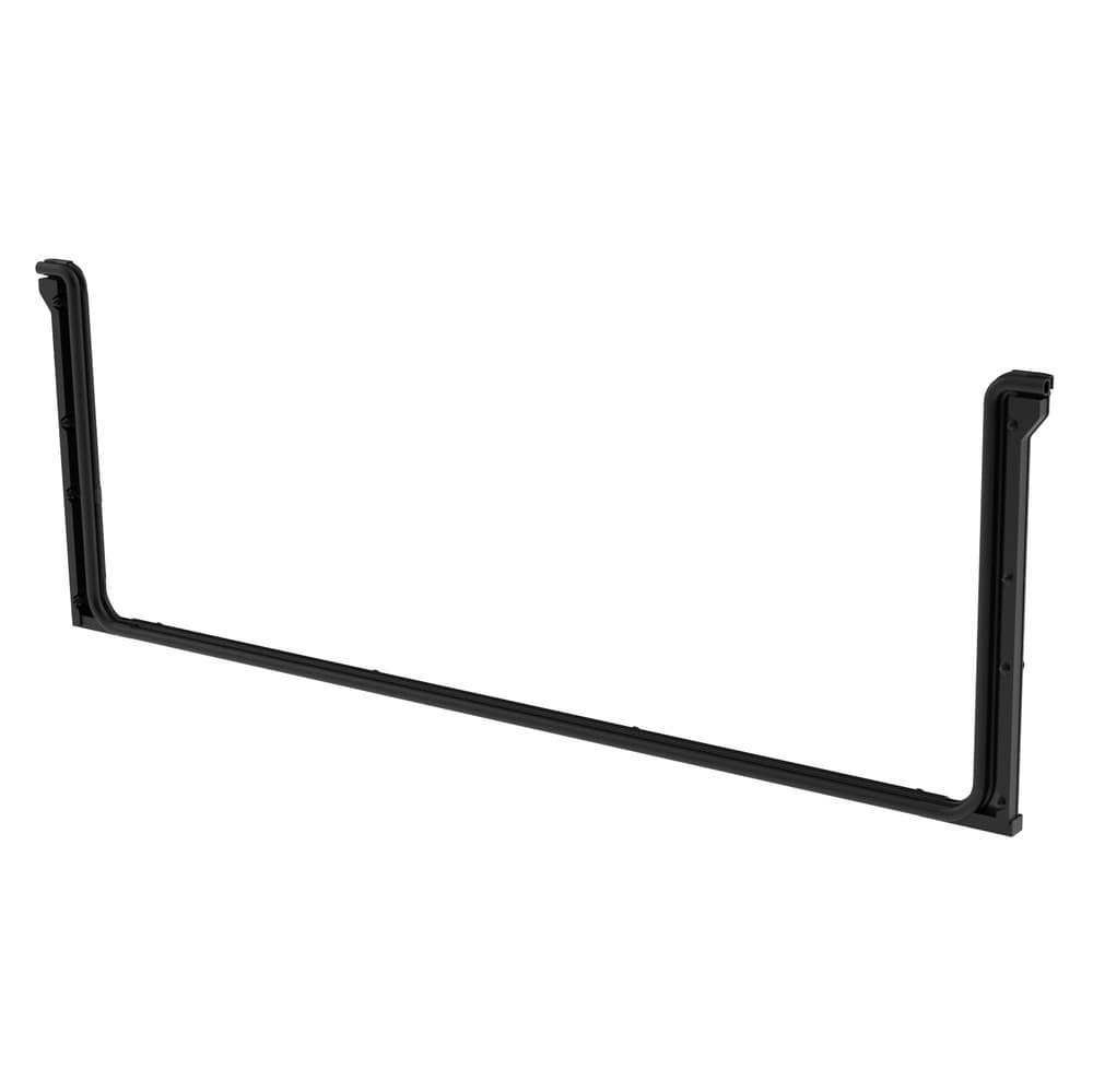 EGR Dust Defender Kit for Isuzu D-Max 2020–2023, showing black powder-coated metal bracing and rubber seals for tailgate dust protection