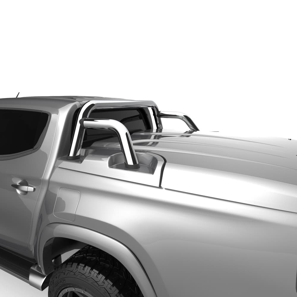 Side angle view of Mitsubishi Triton MQ/MR fitted with EGR 3 Piece Hard Lid, highlighting smooth colour-matched finish and three-piece design