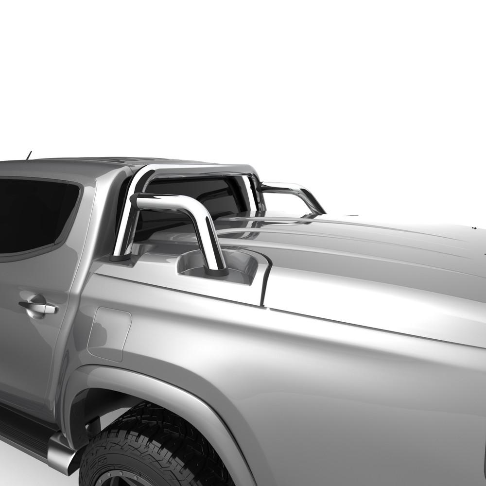 Side angle view of Mitsubishi Triton MQ/MR fitted with EGR 3 Piece Hard Lid, highlighting smooth colour-matched finish and three-piece design