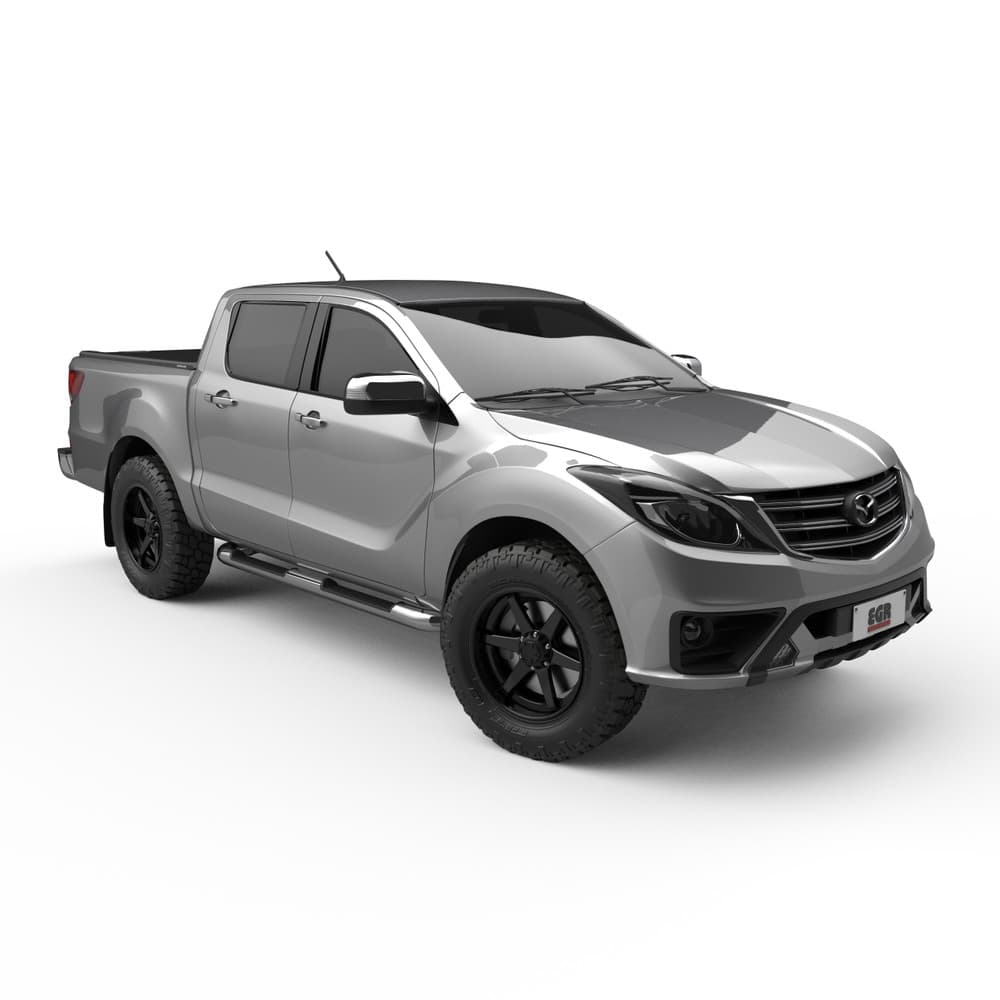 Mazda BT-50 dual cab with the EGR RollTrac Manual roller cover fully closed