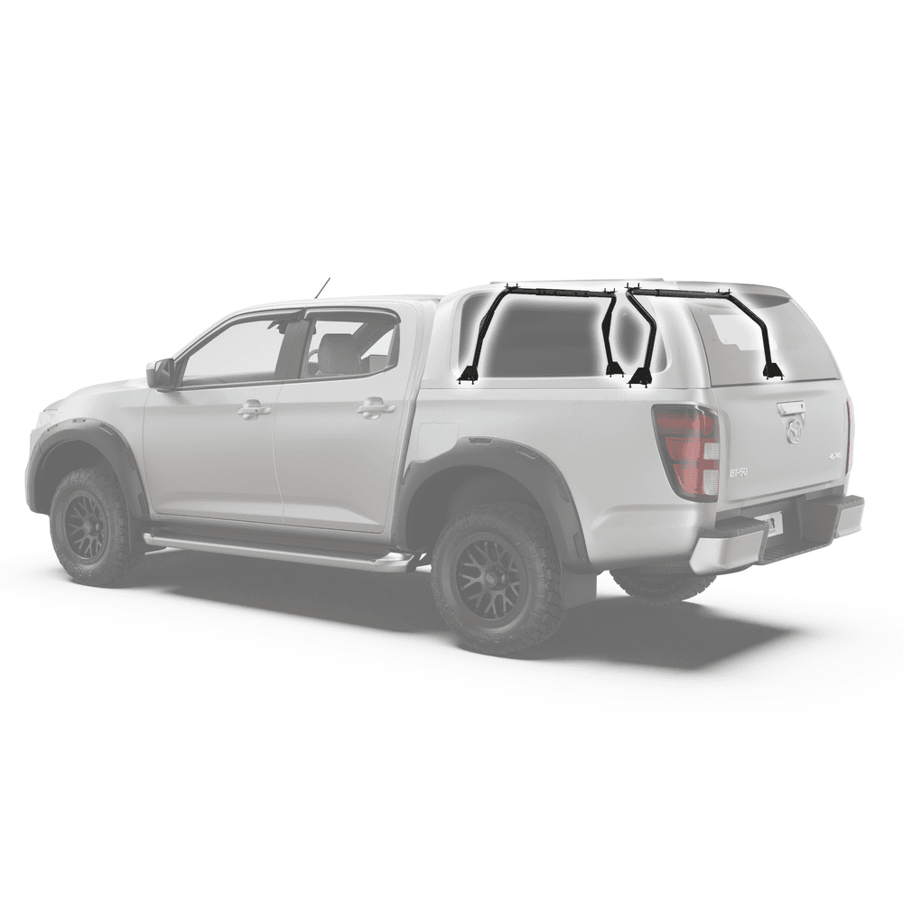 Mazda BT-50 2020 dual cab equipped with GEN3 Canopy and reinforced roof rack support frame