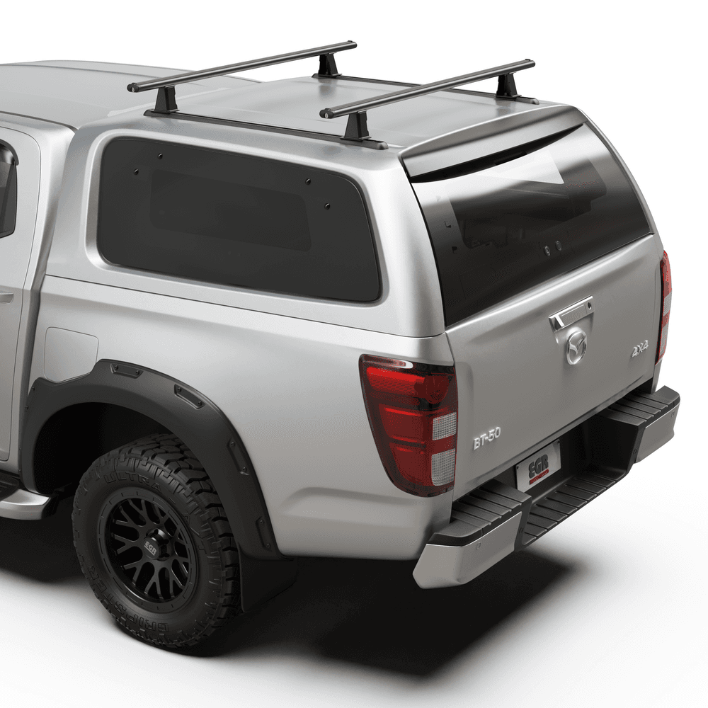 Mazda BT-50 2011–2019 shown with installed GEN3 Canopy and integrated internal roof rack support frame