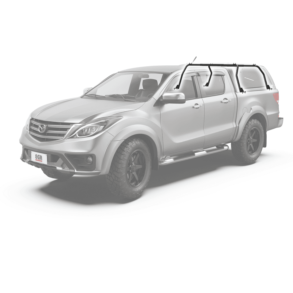 EGR GEN3 Canopy heavy duty internal roof rack support frame with black powdercoated finish