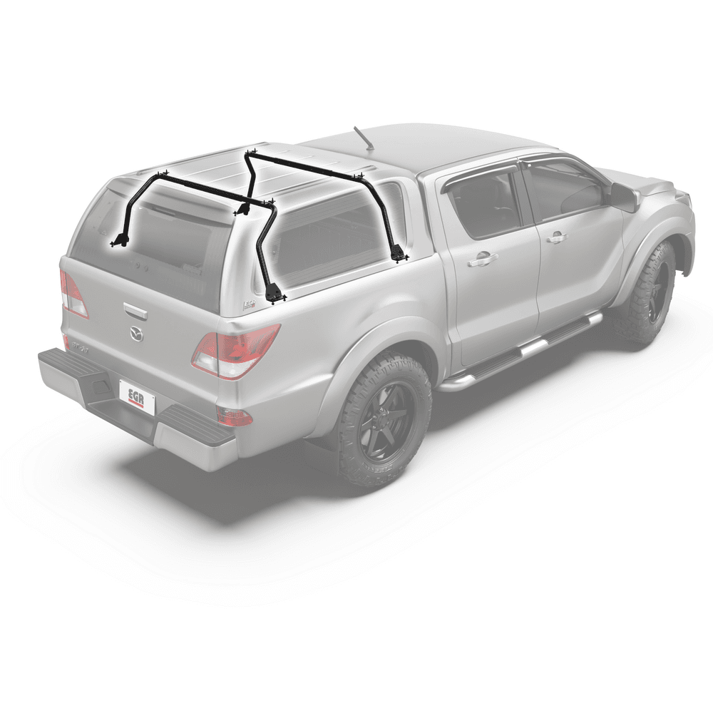 Mazda BT-50 2011–2019 with EGR GEN3 Canopy showing the roof rack internal support frame installed