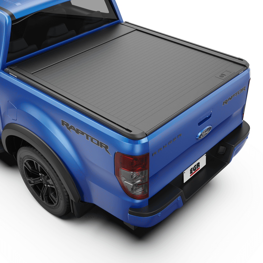 Ford Ranger Raptor PX with EGR RollTrac Manual roller cover installed on the tub