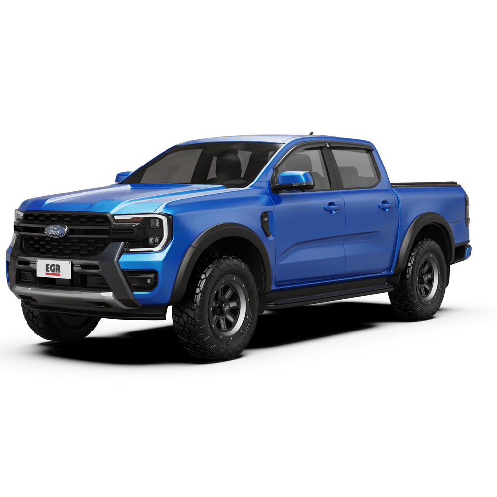 Front view of Ford Ranger RA showcasing the EGR RollTrac Manual system installed