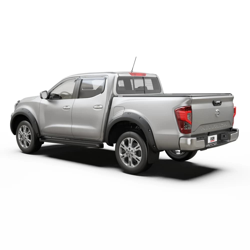 Rear side view of Nissan Navara 2021 fitted with EGR Protection Pack