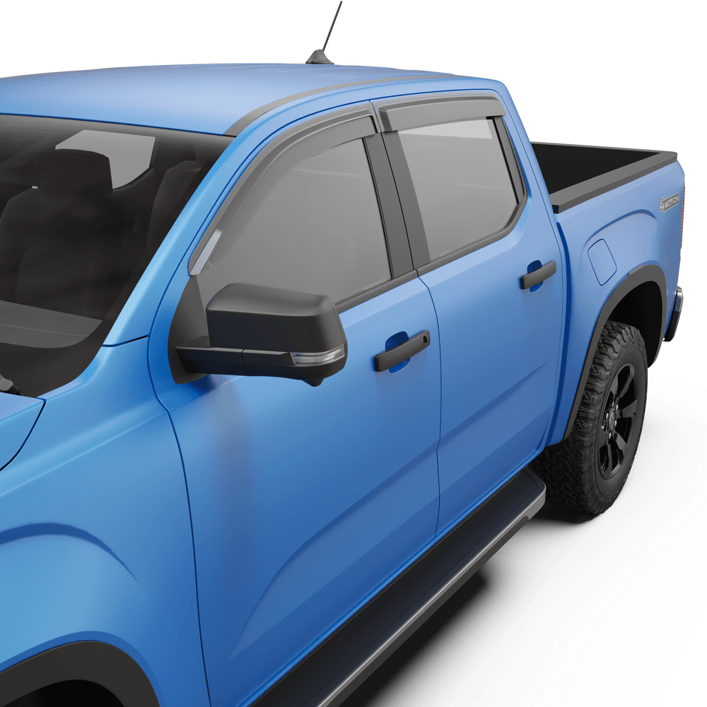 EGR slimline weather shields set for Volkswagen Amarok 2012–2022 shown off the vehicle