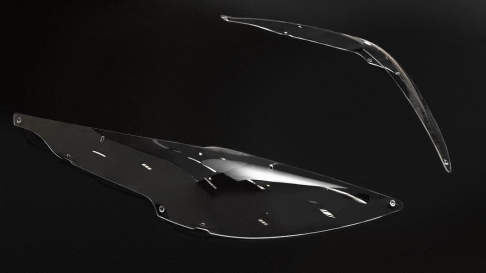 Installed matte bonnet protector shown on Hyundai Tucson front end