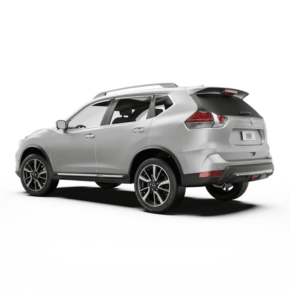 Rear three-quarter view of Nissan X-Trail 2017–2022 equipped with full EGR Protection Pack