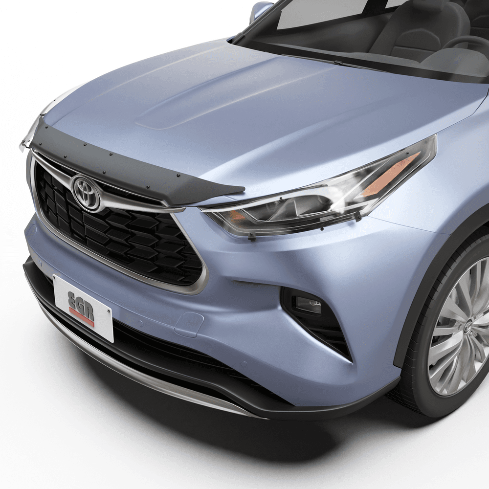 Front angle view of Toyota Kluger 2021 with EGR bonnet protector fitted