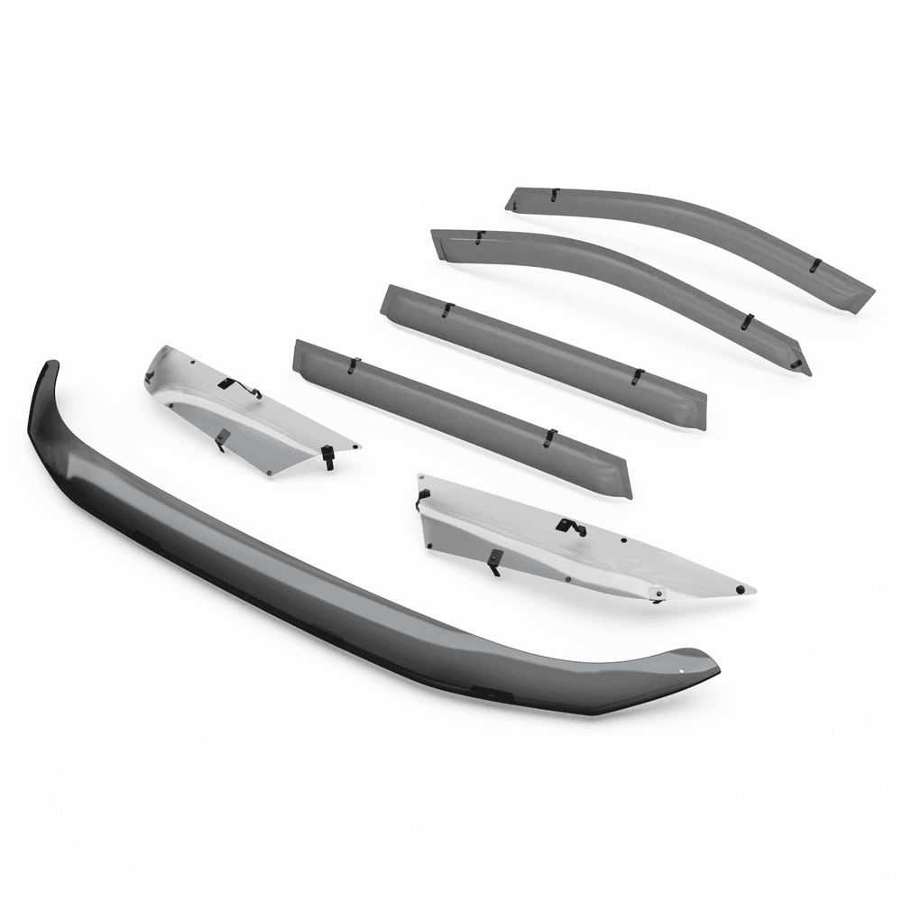 Toyota RAV4 2019-onwards fitted with EGR Protection Pack including bonnet protector, headlight shields and weather shields