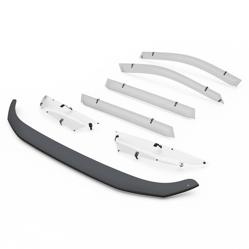 Toyota RAV4 2019-onwards fitted with EGR Protection Pack including bonnet protector, headlight shields and weather shields