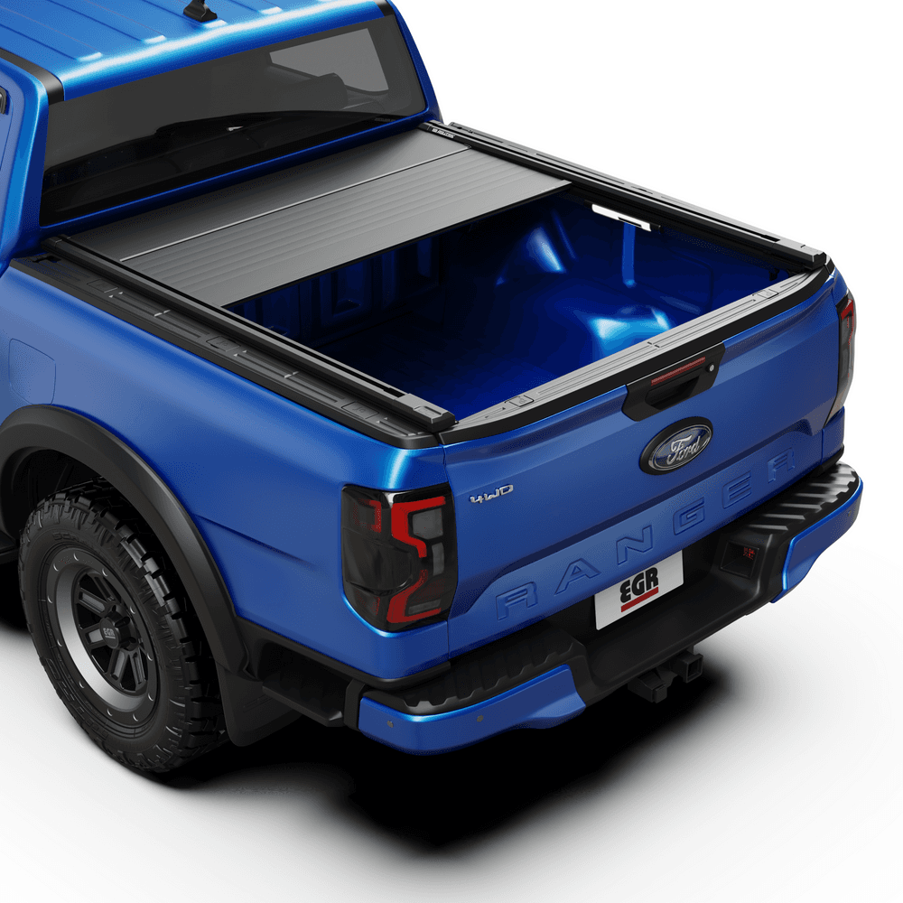 Side view of Ford Ranger RA with EGR RollTrac Electric E3 roller cover installed