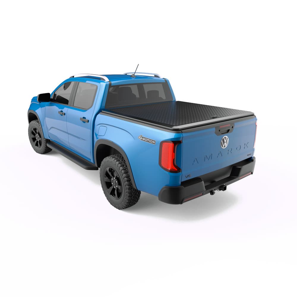 Rear view of the Volkswagen Amarok NF 2023 highlighting the EGR Load Shield and T-handle locking system