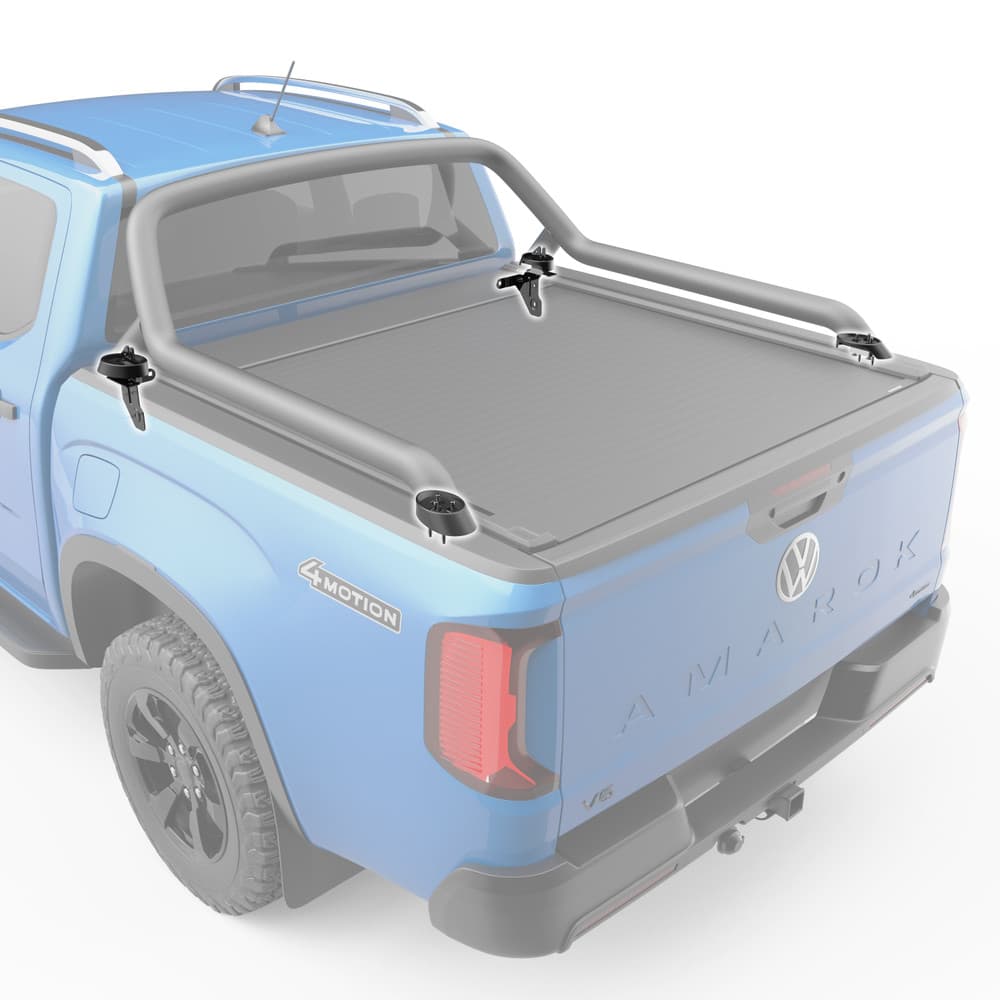 Volkswagen Amarok NF 2023 with EGR RollTrac sports bar adapter kit installed