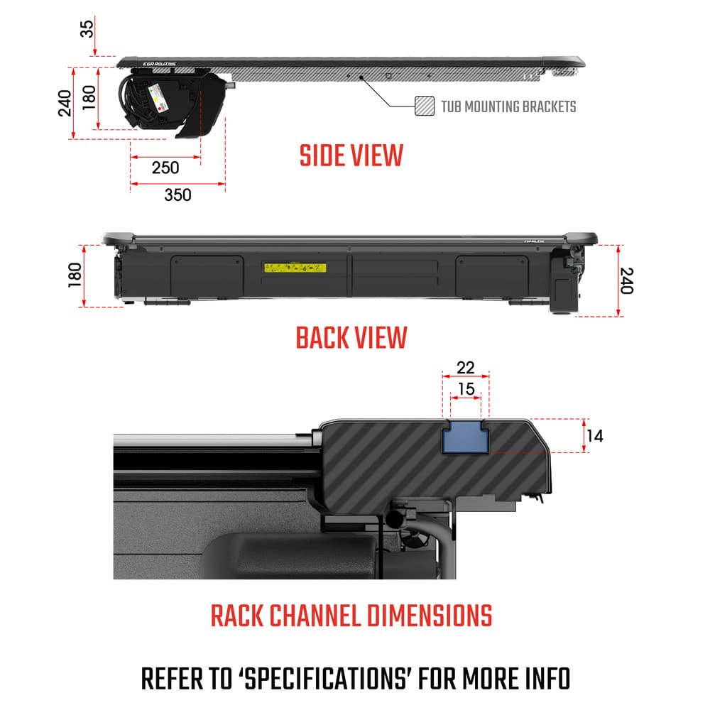 EGR RollTrac Electric E3 component and installation layout diagram