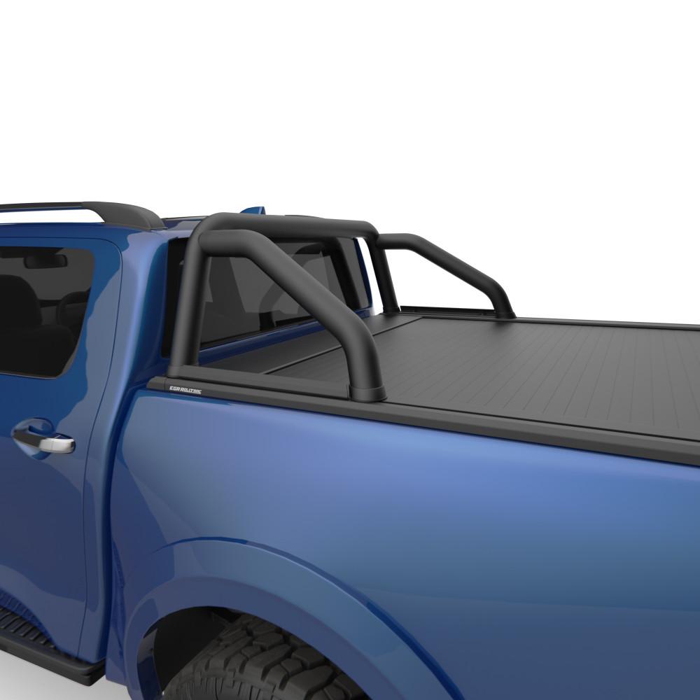 Close-up view of EGR RollTrac Sports Bar mounted on GWM Cannon 2020