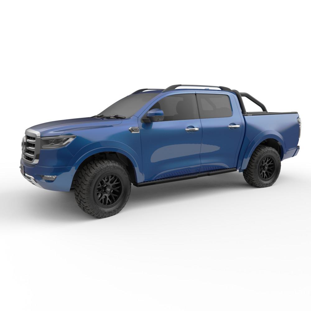 Side profile of GWM Cannon 2020 with EGR RollTrac Sports Bar installed