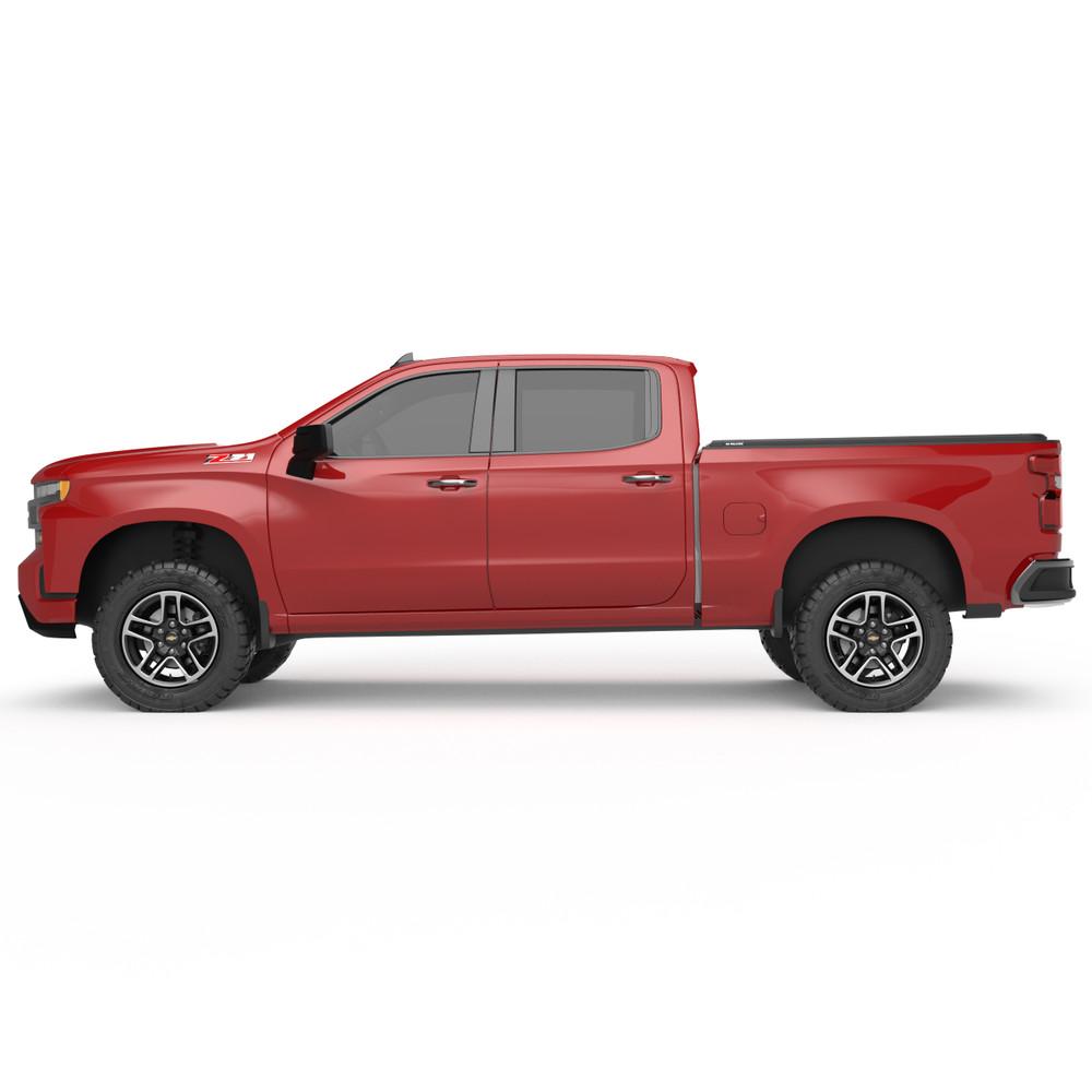 Side profile of Chevrolet Silverado 1500 2020 with EGR RollTrac Manual installed