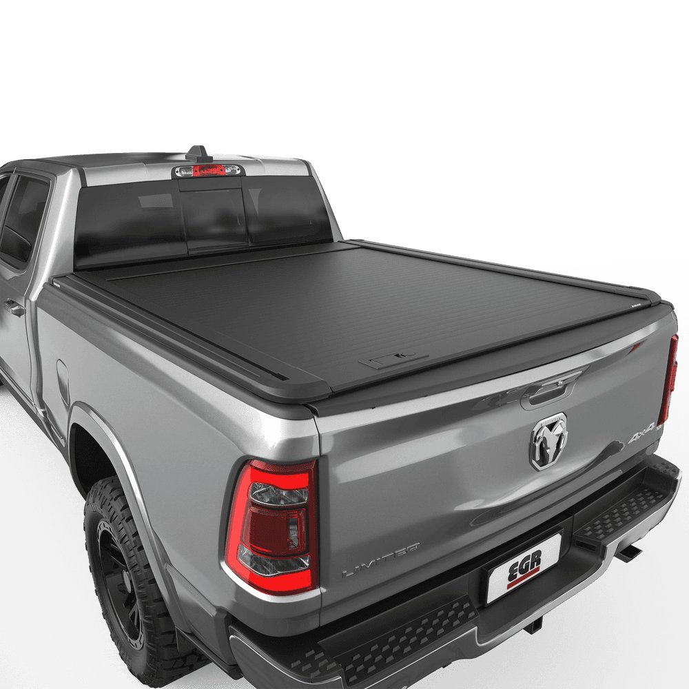 RAM DT 1500 2020 with EGR RollTrac Manual tonneau cover closed