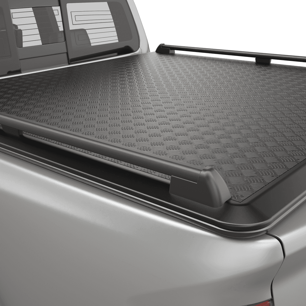 Side view of EGR Load Shield Side Rail installed along the hard lid edge