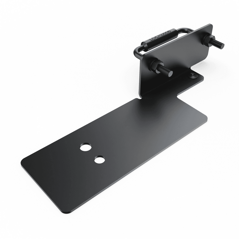 EGR Replacement Lock Striker Kit for Holden VE and VF, showing lock striker assembly and mounting plate for secure door or lid alignment.