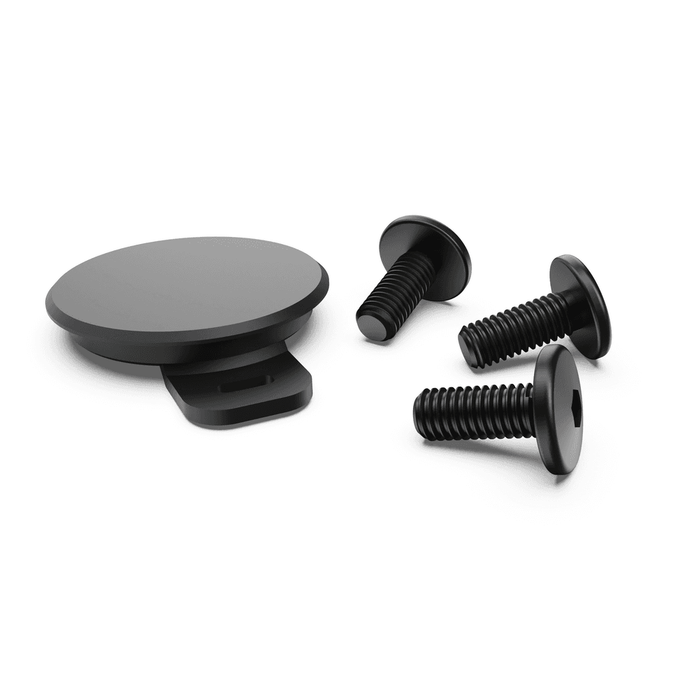 EGR RollTrac Rubber Key Lock Cover with mounting screws, designed to protect tonneau cover lock from dust, dirt and weather exposure.