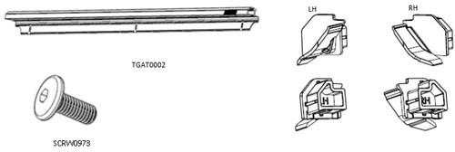 RollTrac Hilux Replacement Tailgate Rail  product image
