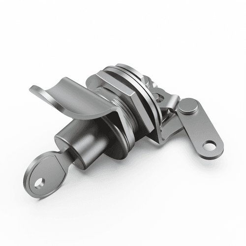 EGR replacement centre push button key lock with keys, showing complete lock assembly for canopy, toolbox, and rear compartment applications