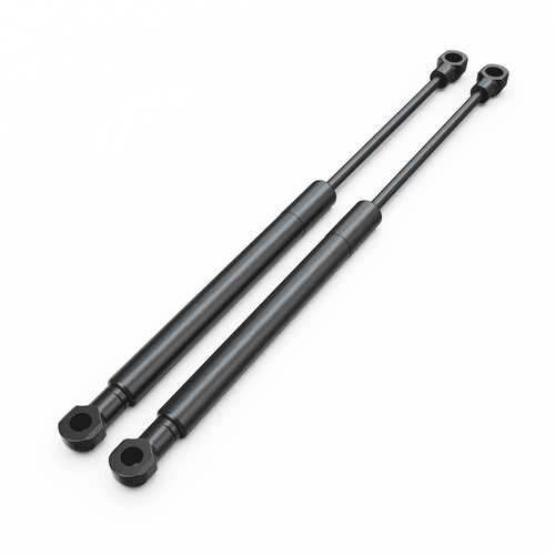 EGR Premium Canopy rear door gas strut kit for Mitsubishi Triton MQ and MR V1 2015-onwards, showing two black gas struts for smooth and supported rear door opening