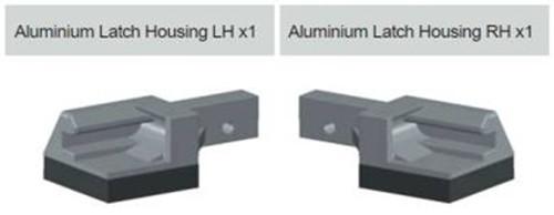 Replacement Aluminium Endcap Latch Housing Kit for EGR Soft Tonneau Covers  product image