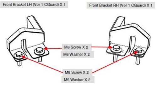 Shop Replacement Front Bracket for EGR Soft Tonneau Cover - 1 Pair