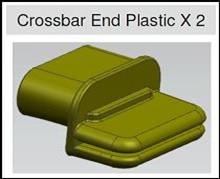 Shop Replacement Crossbar End-Clips for EGR Soft Tonneau Covers - 1 Pair