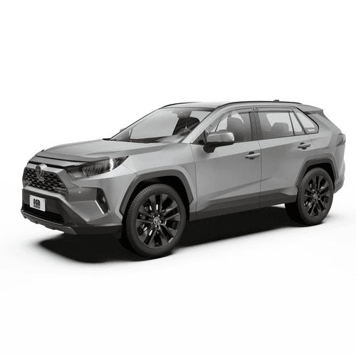 Toyota RAV4 2019-onwards fitted with EGR Protection Pack including bonnet protector, headlight shields and weather shields