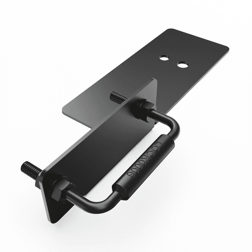 close-up view of an EGR lock striker kit on a Holden VE or VF boot area