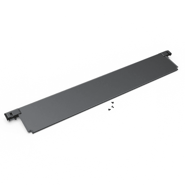 EGR RollTrac replacement front cover for Toyota Hilux 2015-onwards, shown as electric canister front panel with mounting fasteners