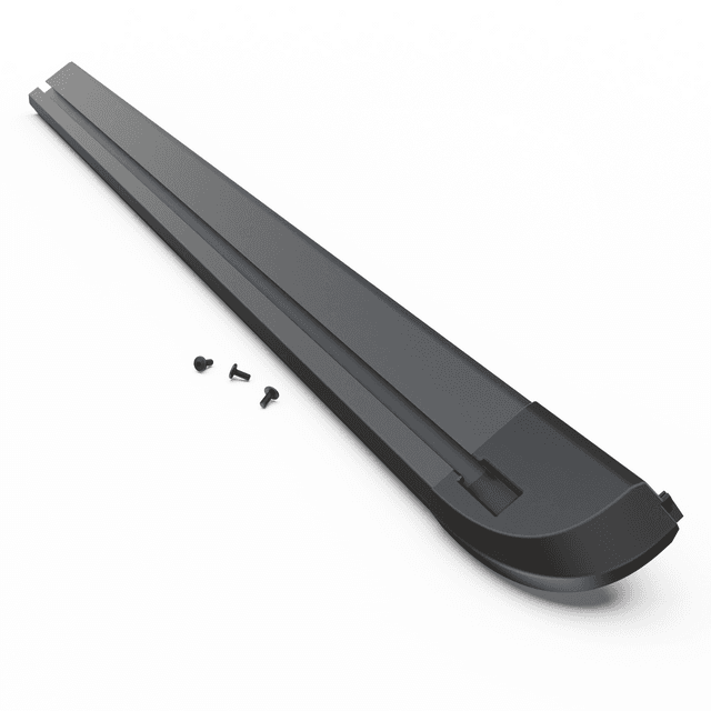 EGR RollTrac replacement left-hand side rail for manual tonneau cover with integrated corner cap for secure RollTrac installation.