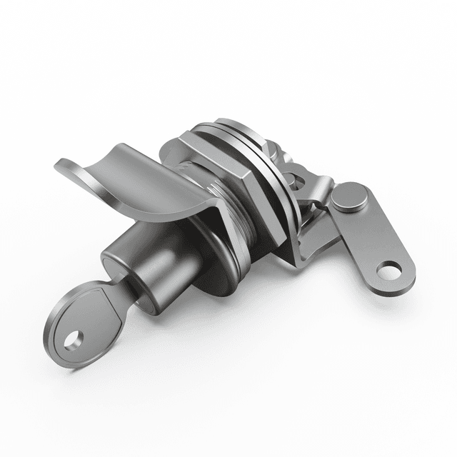 EGR replacement centre push button key lock with keys, showing complete lock assembly for canopy, toolbox, and rear compartment applications