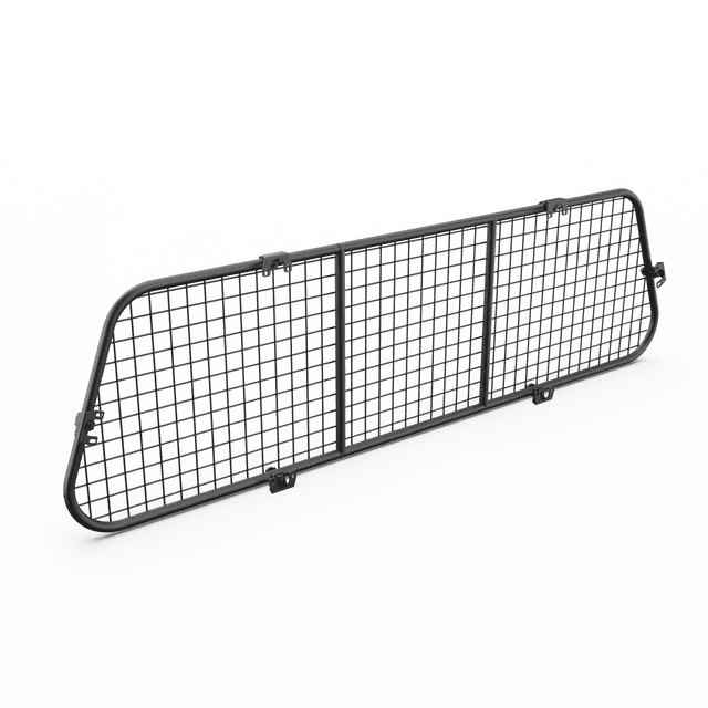 Front security grille for EGR canopy drop down window
