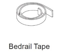 Canopy bed rail seal foam tape for Mitsubishi Triton MN 2009–2014, designed to seal between tub rails and canopy to prevent water and dust ingress