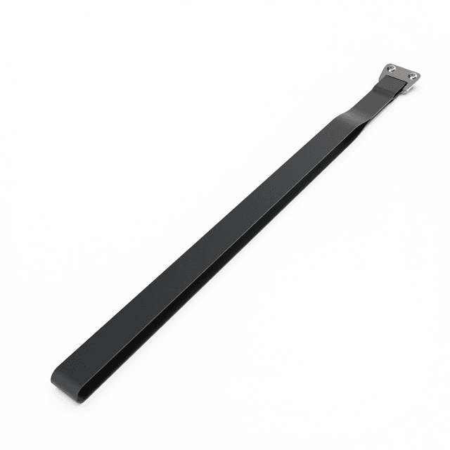 Replacement EGR load shield pull handle with mounting rivets shown for secure canopy opening and closing