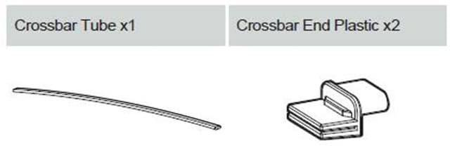 EGR load shield replacement striker bracket assembly with mounting bolts, washers, nuts, and rivets for secure canopy latch alignment