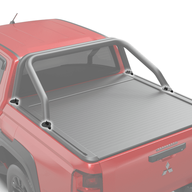 Pair of EGR RollTrac sports bar adapter risers for Mitsubishi Triton MV, providing approximately 20mm lift for direct RollTrac fitment