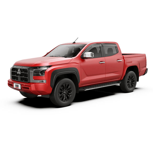 Mitsubishi Triton MV 2024 with EGR Slimline Weather Shields installed, showing improved airflow and rain protection