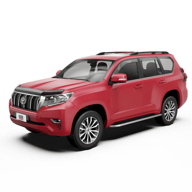 Toyota Prado 2017–2023 fitted with EGR Protection Pack including bonnet protector and weather shields