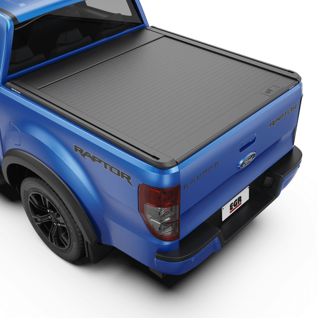 Ford Ranger Raptor PX with EGR RollTrac Manual roller cover installed on the tub
